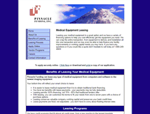 Tablet Screenshot of medicalequipment.bizleasing.com